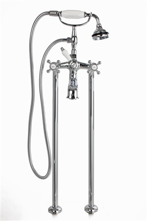 Cheviot 5102/3965-AB Free Standing Tub Filler With Hand Shower, Antique Bronze Faucet