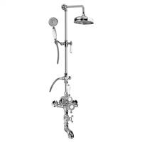 Graff CD4.01-LC1S-PN Exposed Thermostatic Tub and Shower System w/Handshower (Rough & Trim), Polished Nickel
