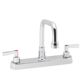 Speakman SC-5722-12 - Commander centerset faucet with 12-inch deep tubular swing spout rigid or swivel and lever handles