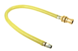 T&S Brass - HG-6D-60 - Gas Hose w/Reverse Quick Disconnect, 3/4-inch NPT, 60-inch Long